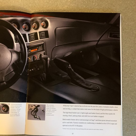 Dodge Viper Mint Condition Sales Catalog - Picture 4 of 6